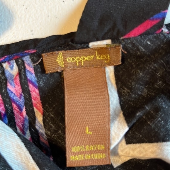 Copper Key top black with zig zag striping, large - Picture 4 of 5